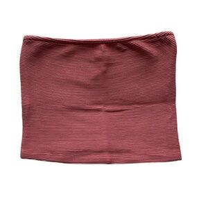 Dynamite Ribbed Strapless Bandeau Rose XS